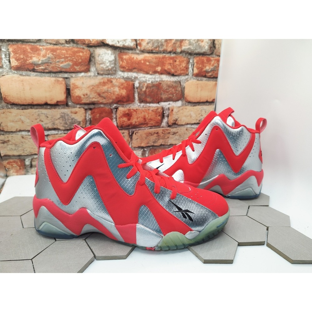 Reebok Kamikaze II 2 Fish Market Red Geranium Silver Sonics All Star Size 13 Ds‎
